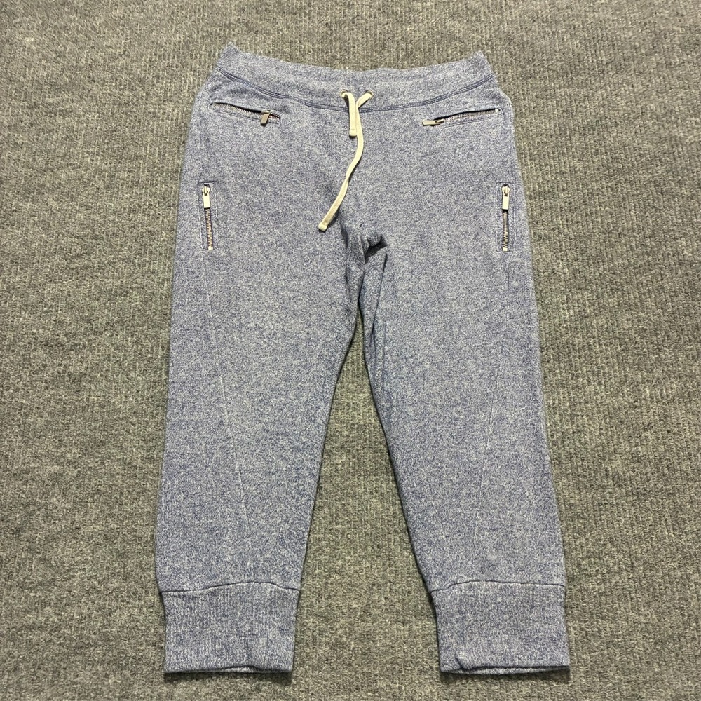 Victoria's Secret Womens Sweatpants Size Medium Purple Knit Joggers Zip Pocket‎